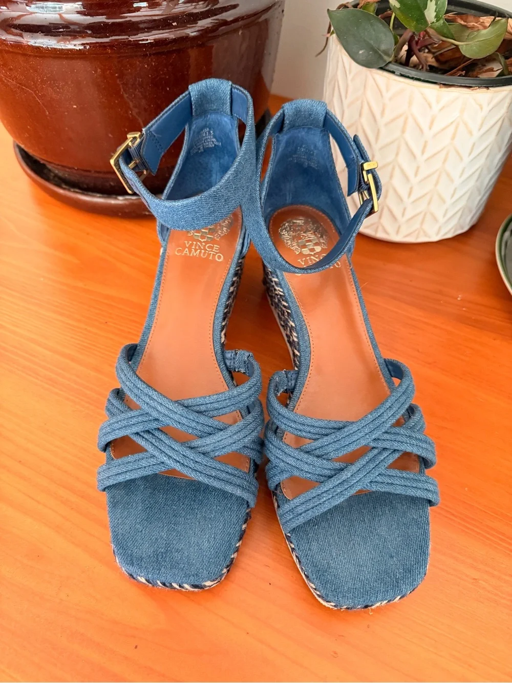 NWOT Vince Camuto Jilesa Espadrille Heeled Sandal